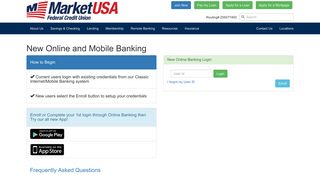 Online and Mobile Banking - Market USA Federal Credit Union