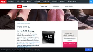 M&S Energy - Which? Switch