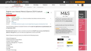 Register your interest: Marks & Spencer 2019 Graduate Schemes ...