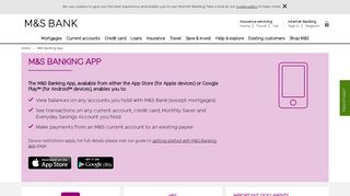 M&S Banking App | Downloading The App | M&S Bank