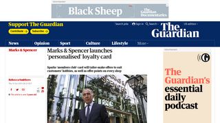 Marks & Spencer launches 'personalised' loyalty card | Business | The ...