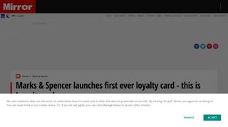 Marks & Spencer launch loyalty card Sparks - this is how it works - Mirror
