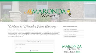 MyMarondaHome: Welcome to your new Maronda Home