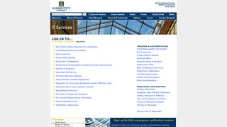 Log in to... | IT Services | Marquette University