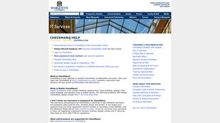 CheckMarq Help | IT Services | Marquette University