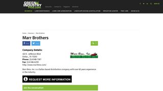 Marr Brothers - Green Industry Pros