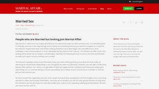 Married and looking for Sex? | Married Sex on MaritalAffair.co.uk