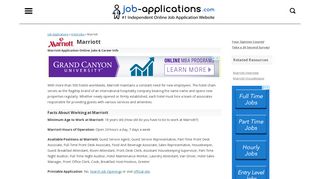 Marriott Application, Jobs & Careers Online - Job-Applications.com