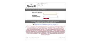 Marriott Extranet - Login