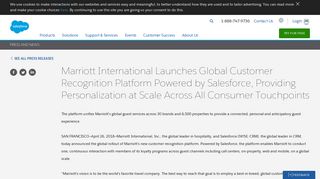 Marriott International Launches Global Customer Recognition Platform ...