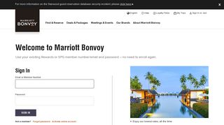 Sign In - Marriott Rewards