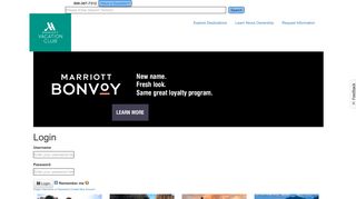Marriott Vacation Club: Owners Login