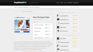 Marry Me Sugar Daddy Reviews - Top 10 Sugar Daddy Sites