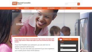 Login - Marshall Cavendish Education