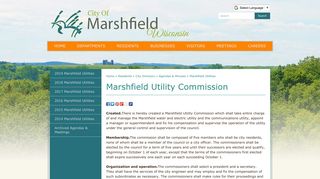 Marshfield Utility Commission - City of Marshfield