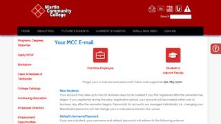 Your MCC E-mail | Martin Community College