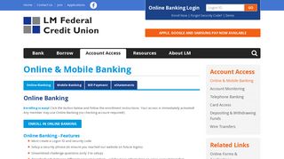 LM Federal Credit Union - Online & Mobile Banking