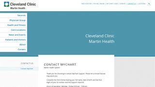 Contact MyChart - Martin Health System