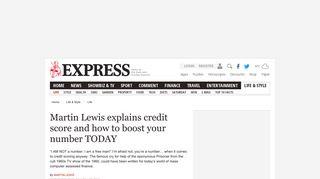 Martin Lewis money saving expert explains credit score & six ways to ...