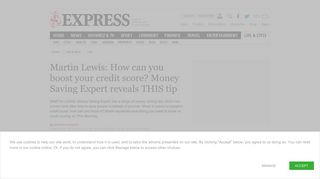 Martin Lewis: Money Saving Expert credit score check tips revealed ...