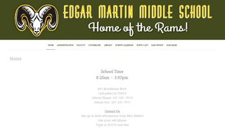Edgar Martin Middle School - Google Sites