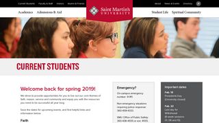 Current Students | Saint Martin's University