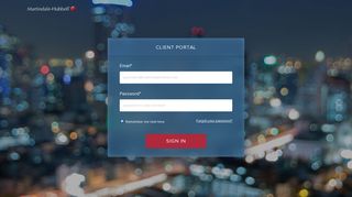 Martindale Hubbell Client Portal
