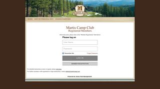 Martis Camp Club - Login
