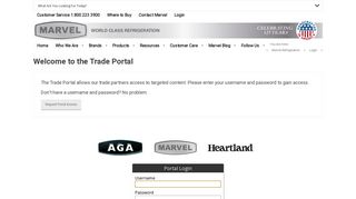 Log In to the Marvel Portal for Distributors, Dealers, and Servicers