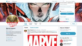 Marvel Support (@MarvelSupport) | Twitter