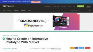 How to Create an Interactive Prototype With Marvel - Web Design Tuts