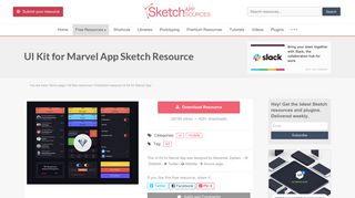 UI Kit for Marvel App Sketch freebie - Download free resource for ...