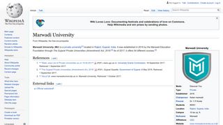 Marwadi University - Wikipedia