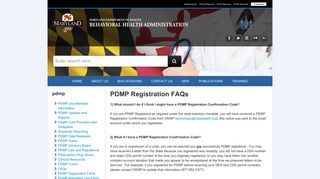 PDMP Registration FAQs - Maryland Behavioral Health Administration