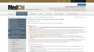 Prescription Drug Monitoring Program (PDMP) - MedChi