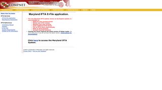 IFTA E-File - interactive.marylandtaxes.com - Comptroller of Maryland