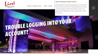 Trouble Logging Into Your Account? - Maryland Live! Casino
