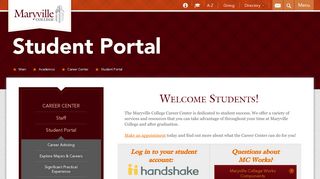 Student Portal - Maryville College