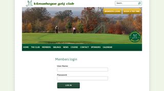 Members login - Kilmashogue Golf Club