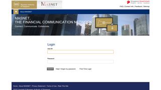 Login - MASNET - Monetary Authority of Singapore