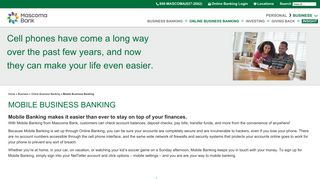 Mobile Business Banking - Mascoma Bank