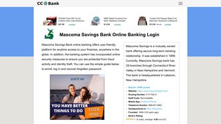 Mascoma Savings Bank Online Banking Login - CC Bank