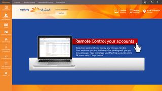 Online Banking - Mashreq Bank