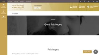 Personal Banking | Mashreq Bank - Mashreq Gold