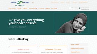 Business Banking | Smart Islamic business ... - Mashreq Al Islami