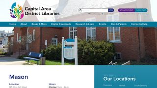 Hours & Locations: Mason - Capital Area District Library