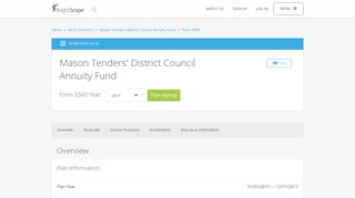 Mason Tenders' District Council Annuity Fund | 2017 Form 5500 by ...