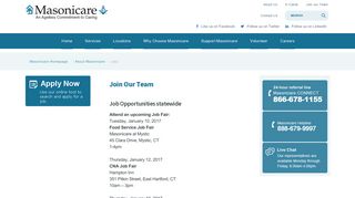 Join Our Team - Masonicare
