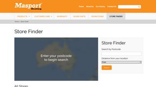 Store Finder | Masport Heating Australia