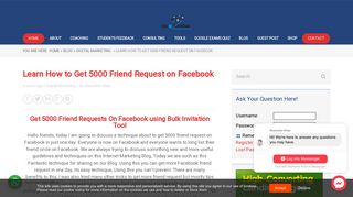 Learn How to Send 5000 Friend Requests on Facebook Using Mass ...